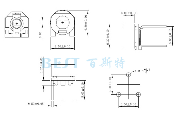 陶瓷可调电阻RM065G-V5